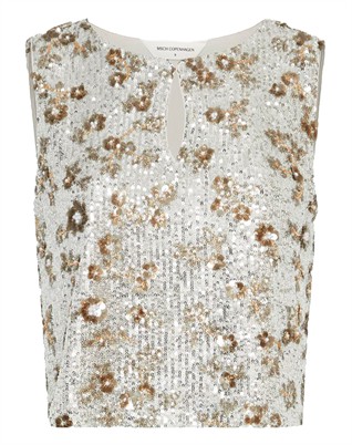 MSCHMagnolia SL Top - Silver/T Coco